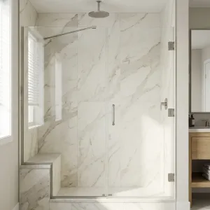 Shower Door &amp; Fixed Panel